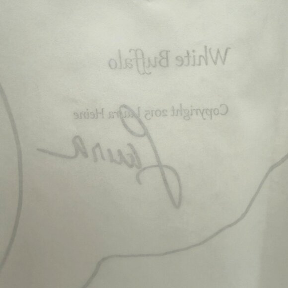 White Buffalo Quilt Pattern by Laura Heine Fiberworks Collage Pattern New Unused - Picture 8 of 9